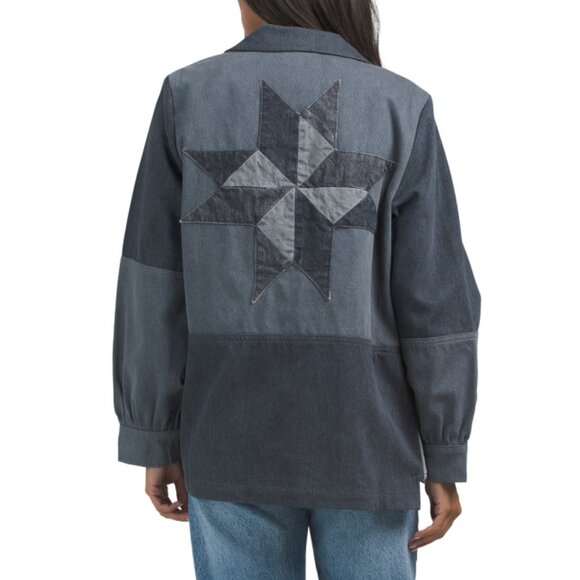 SEVENTY+MOCHI Vintage Black Star Chore Jacket - Picture 2 of 2